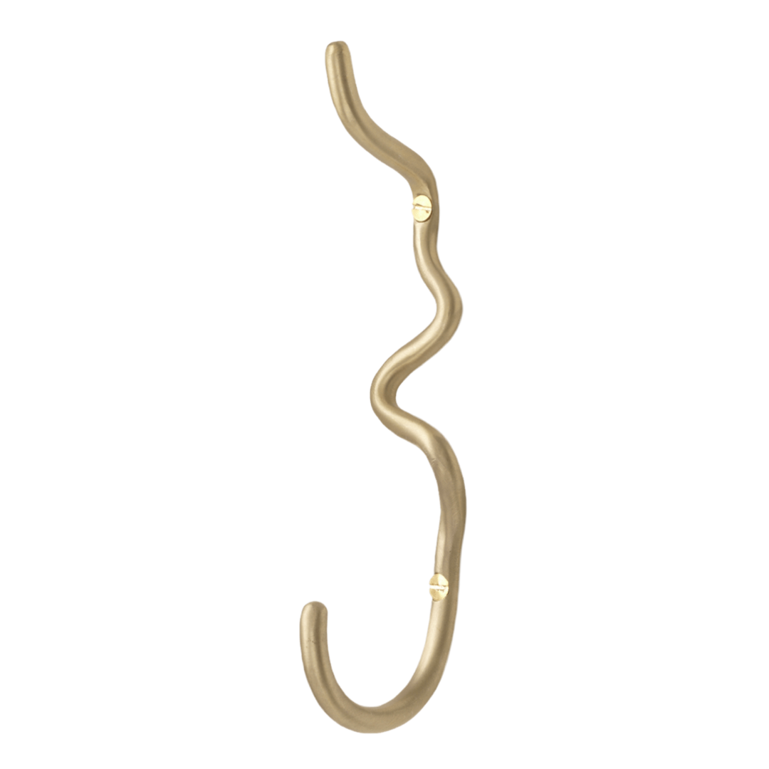 Curvature Wall Hooks | Brass