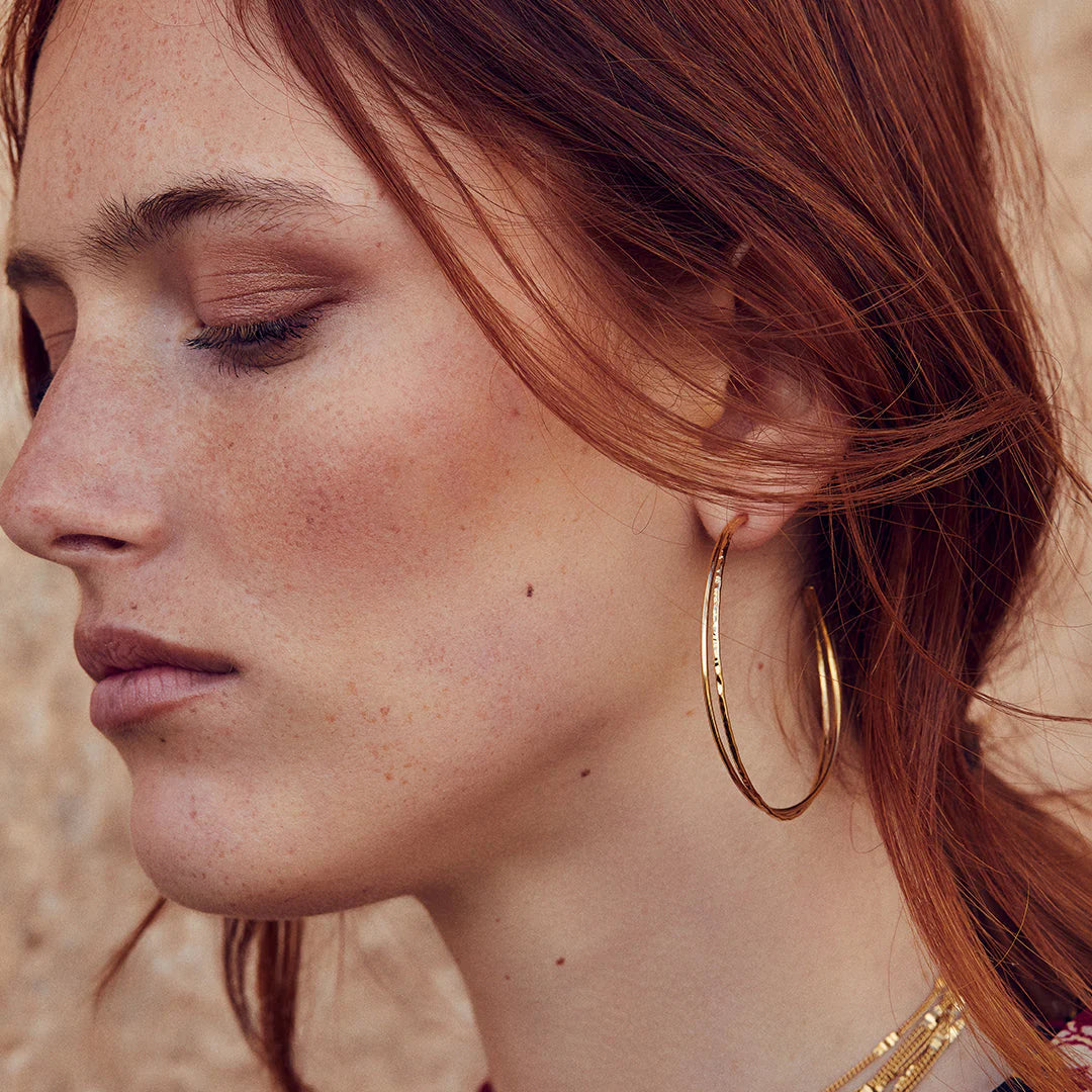 Nomades Hoops Earrings | gold