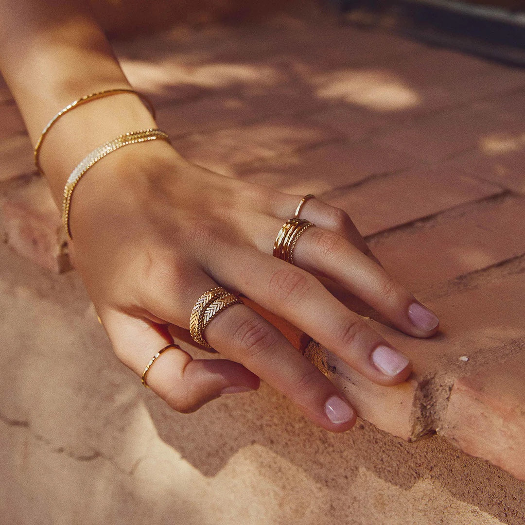 Bague Beluga or | trois tailles