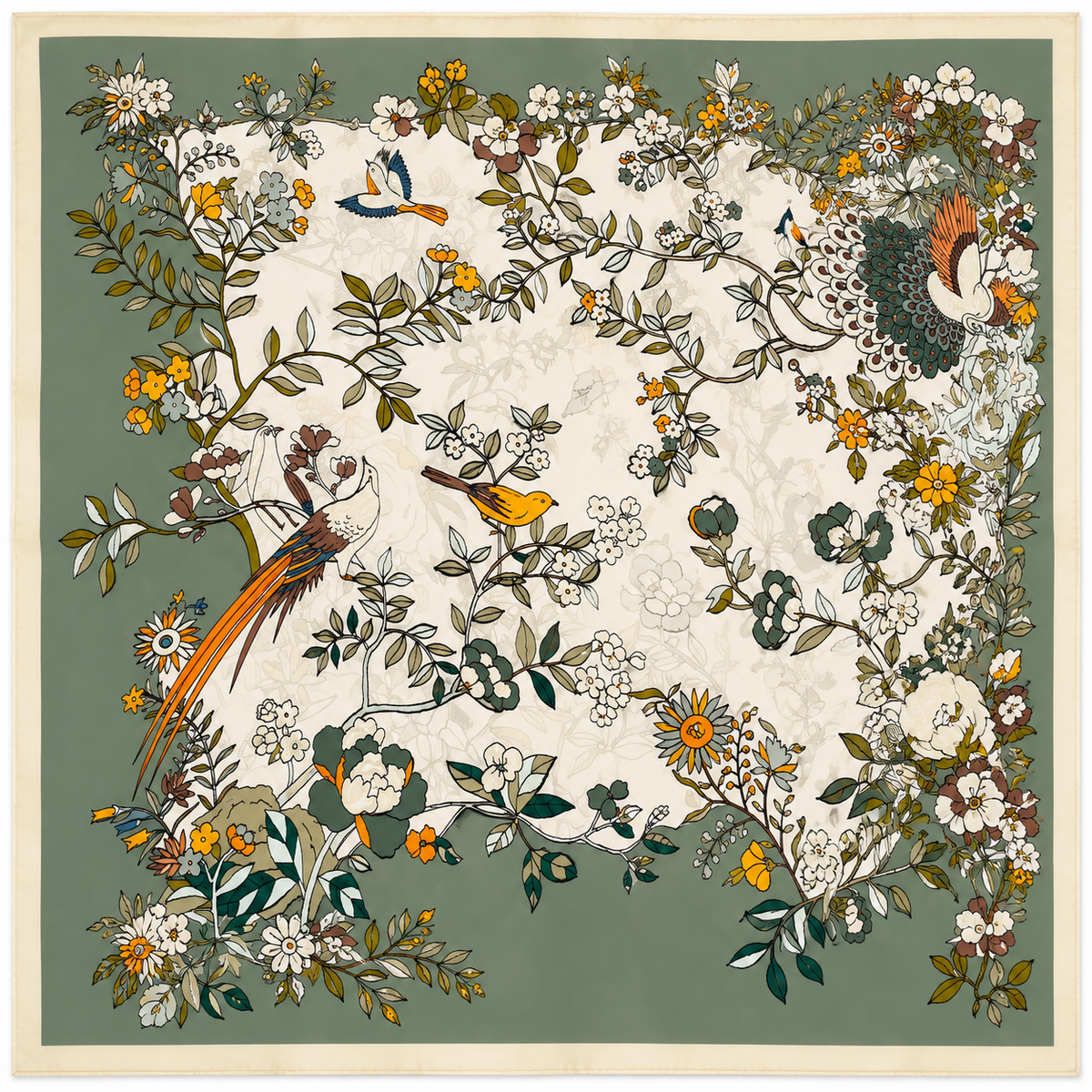 Seidentuch Botanicals | grün