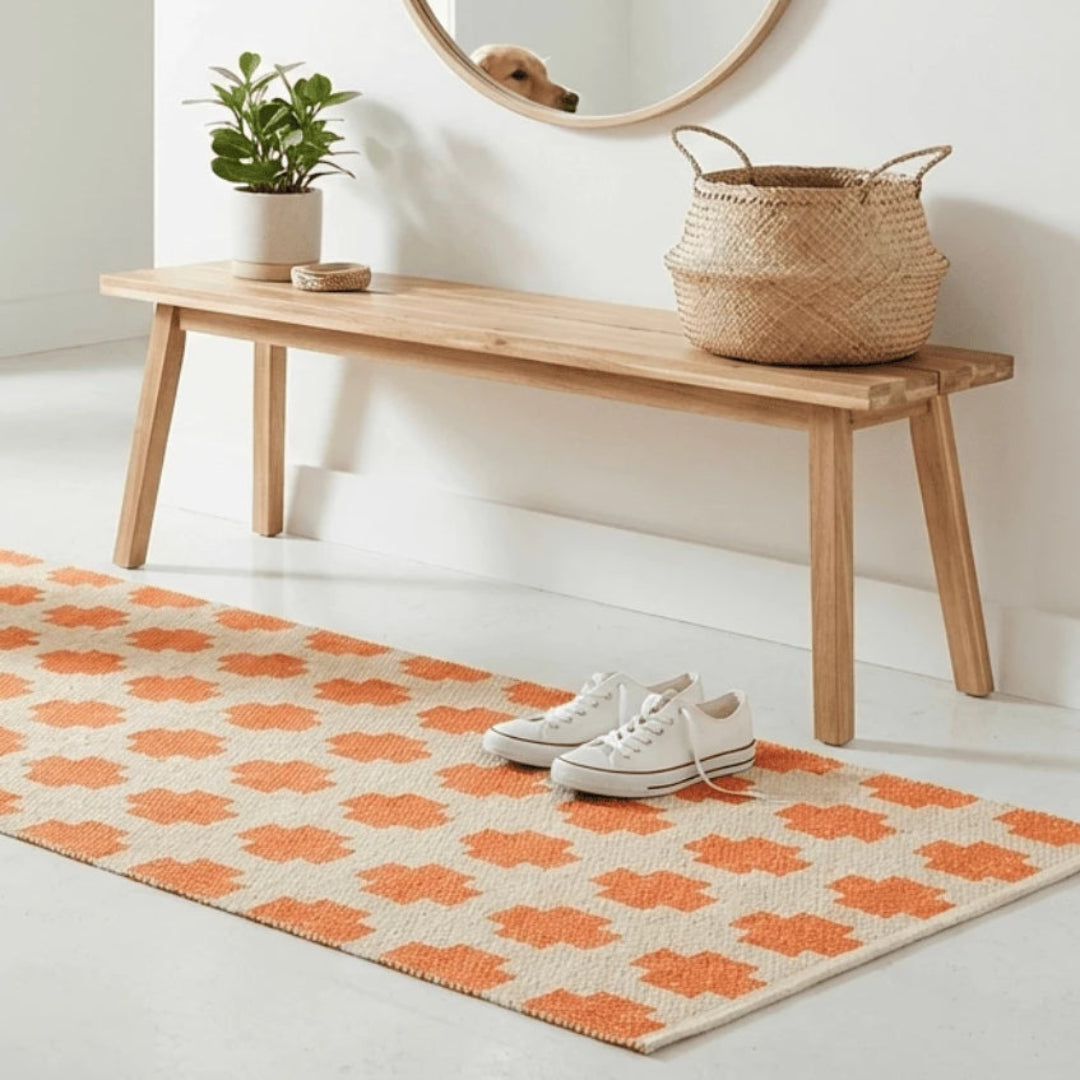 Tapis d'extérieur en PET Paloma | orange