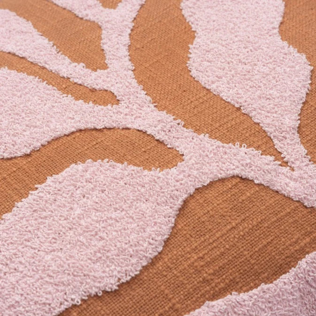 Kissen Delia 40x60cm | mokka-rosa