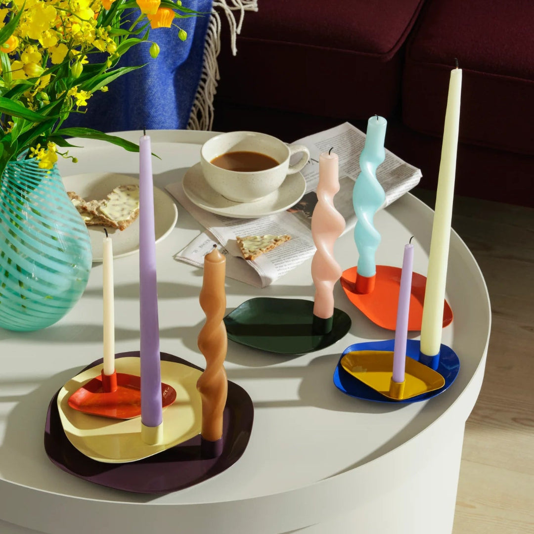 10er Set mini Kerzen | verschiedene Farben