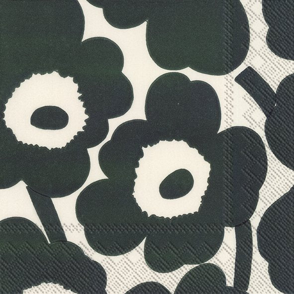 Napkins 2 Sizes | Unikko cream green