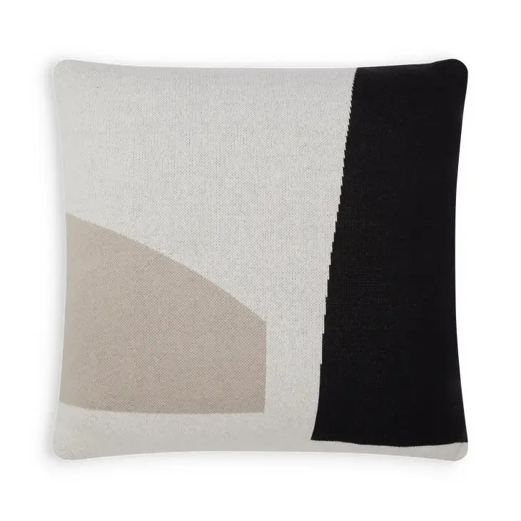 Pillow 50x50cm | Ilo cream, black & grey