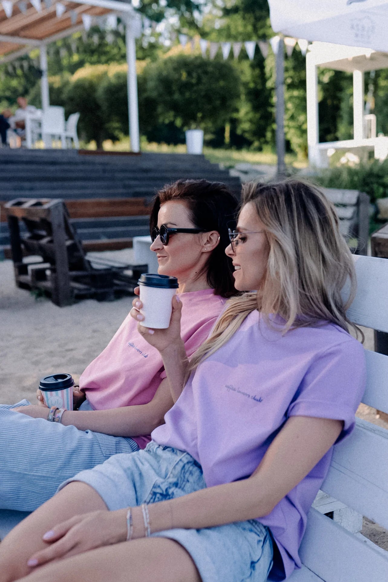 T-Shirt BIG COFFEE LOVER | lila