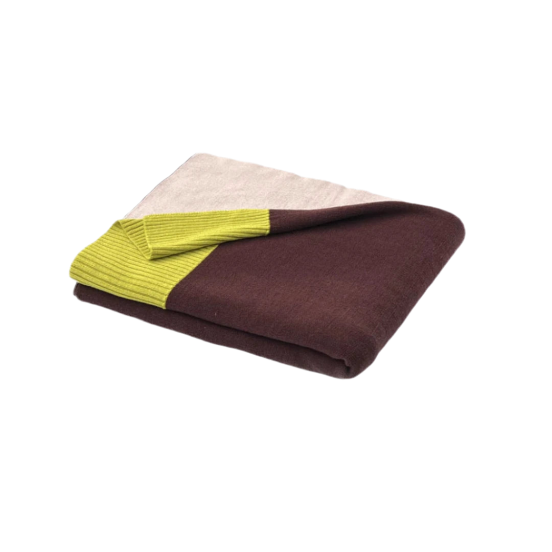 Couverture en laine mérinos (130x170cm) | multicolore