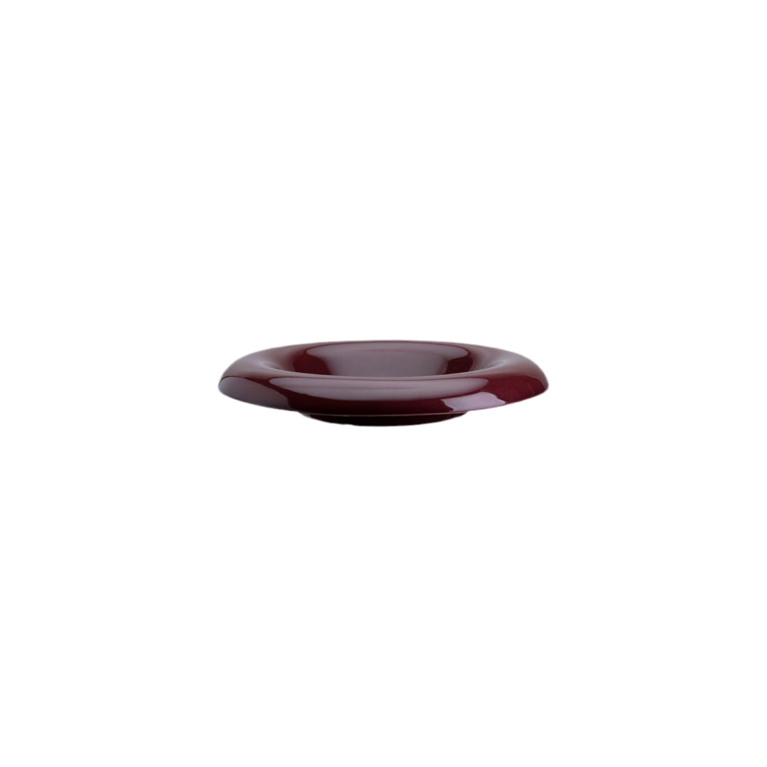 Saucer for Lily | deep burgundy