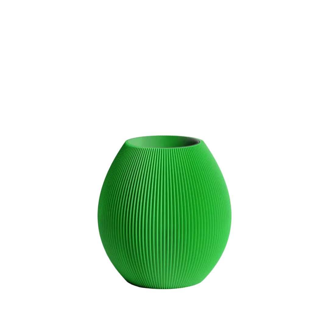 Vase rund 3D Druck M | grün