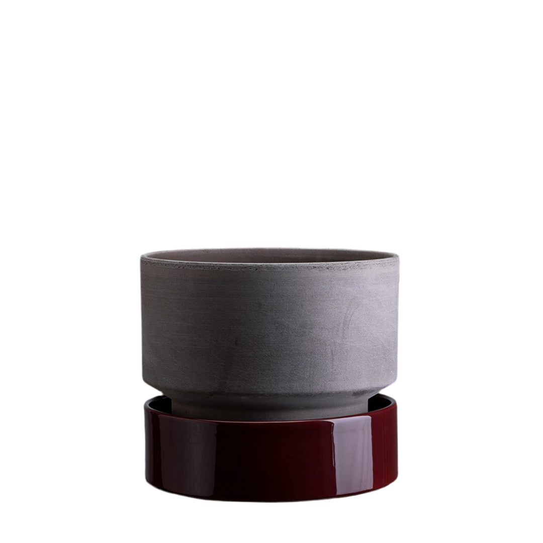 Soucoupe pour The Hoff Pot | bordeaux foncé