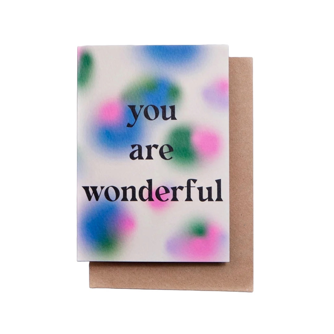 Greeting card | You are wonderful