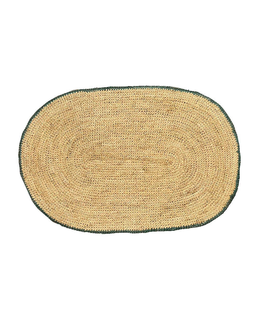 Tischset oval | sage border