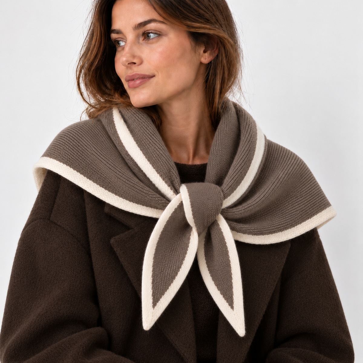Sophie Scarf XXL Kaschmir Mix | taupe