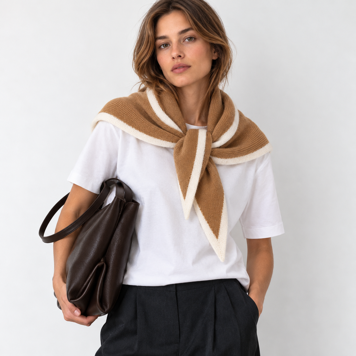 Sophie Scarf XXL Kaschmir Mix | camel