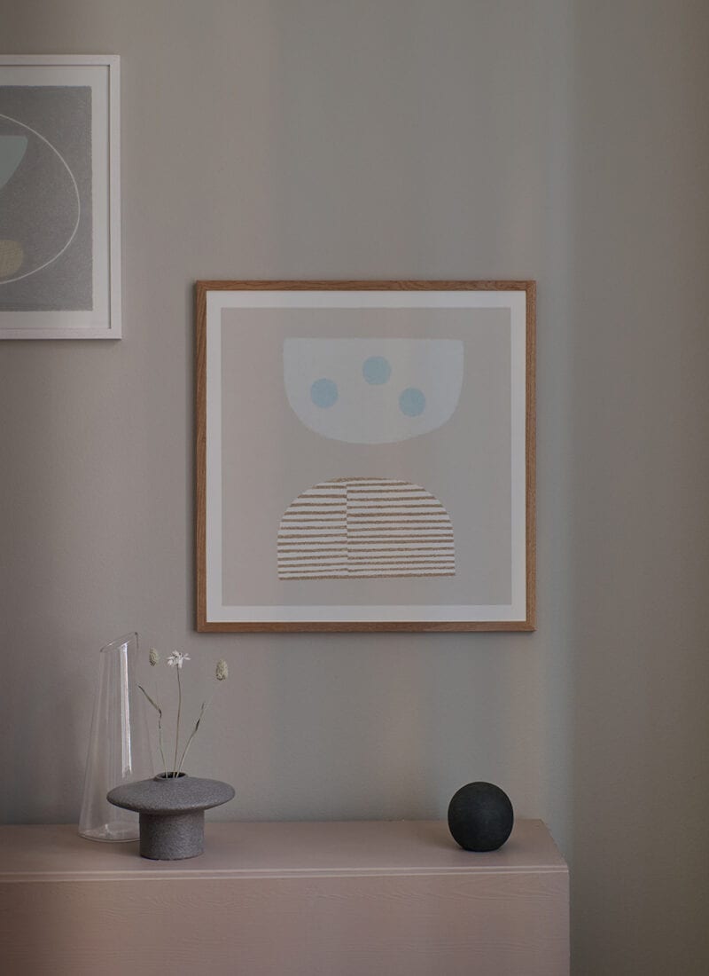 Impression d'art 50x50cm | Œufs bleus