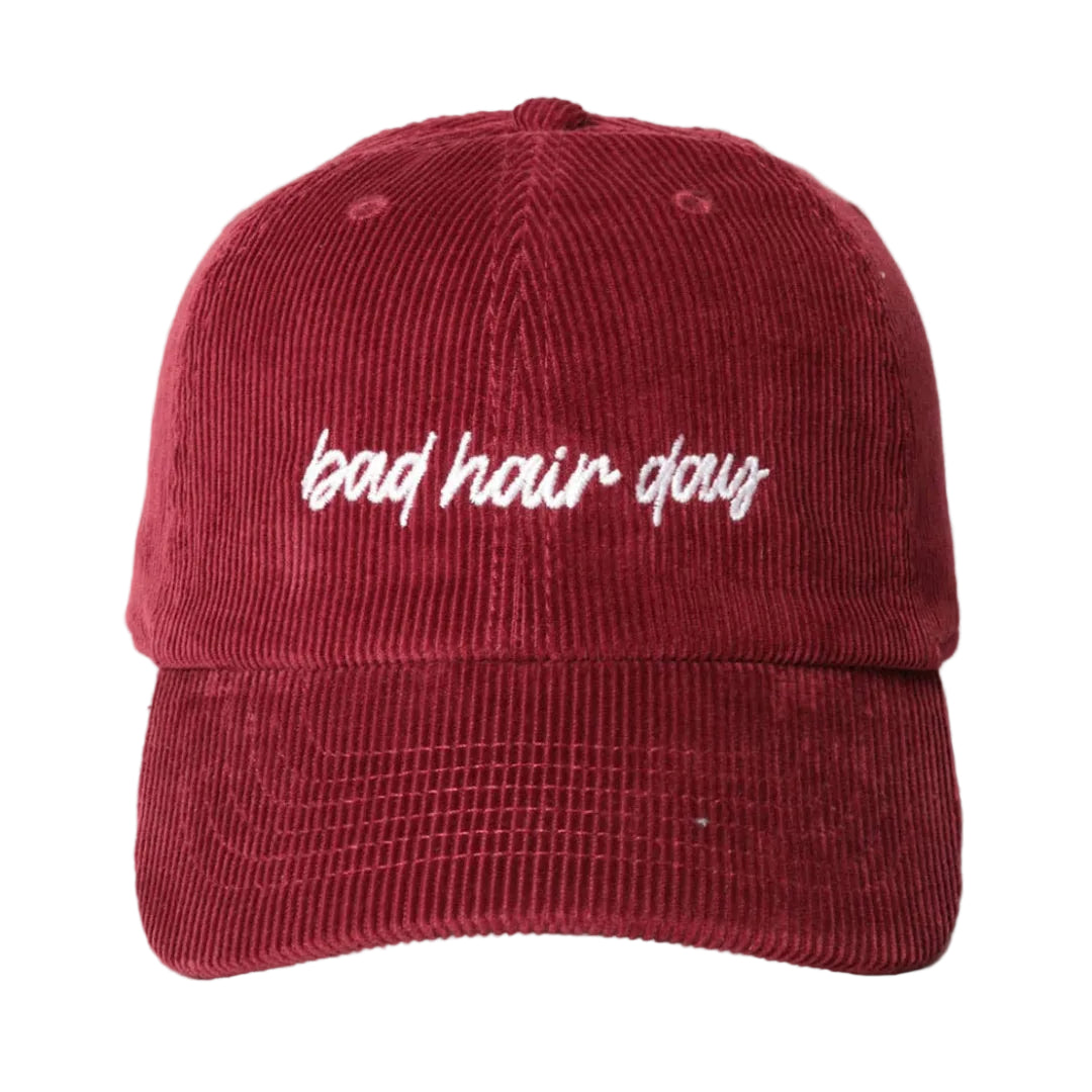 Baseballcap Bad Hair Day | bordeaux cord