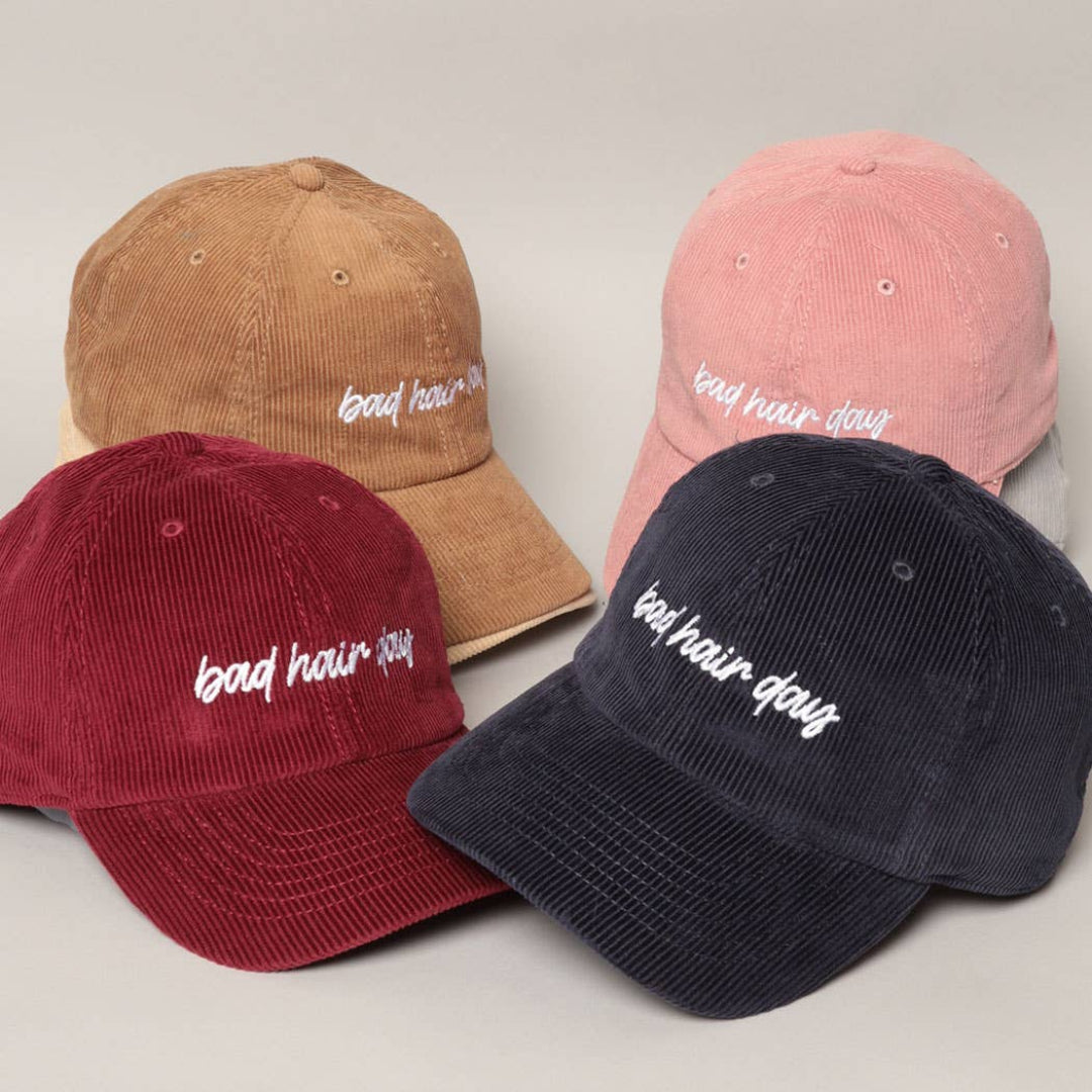 Baseballcap Bad Hair Day | bordeaux cord