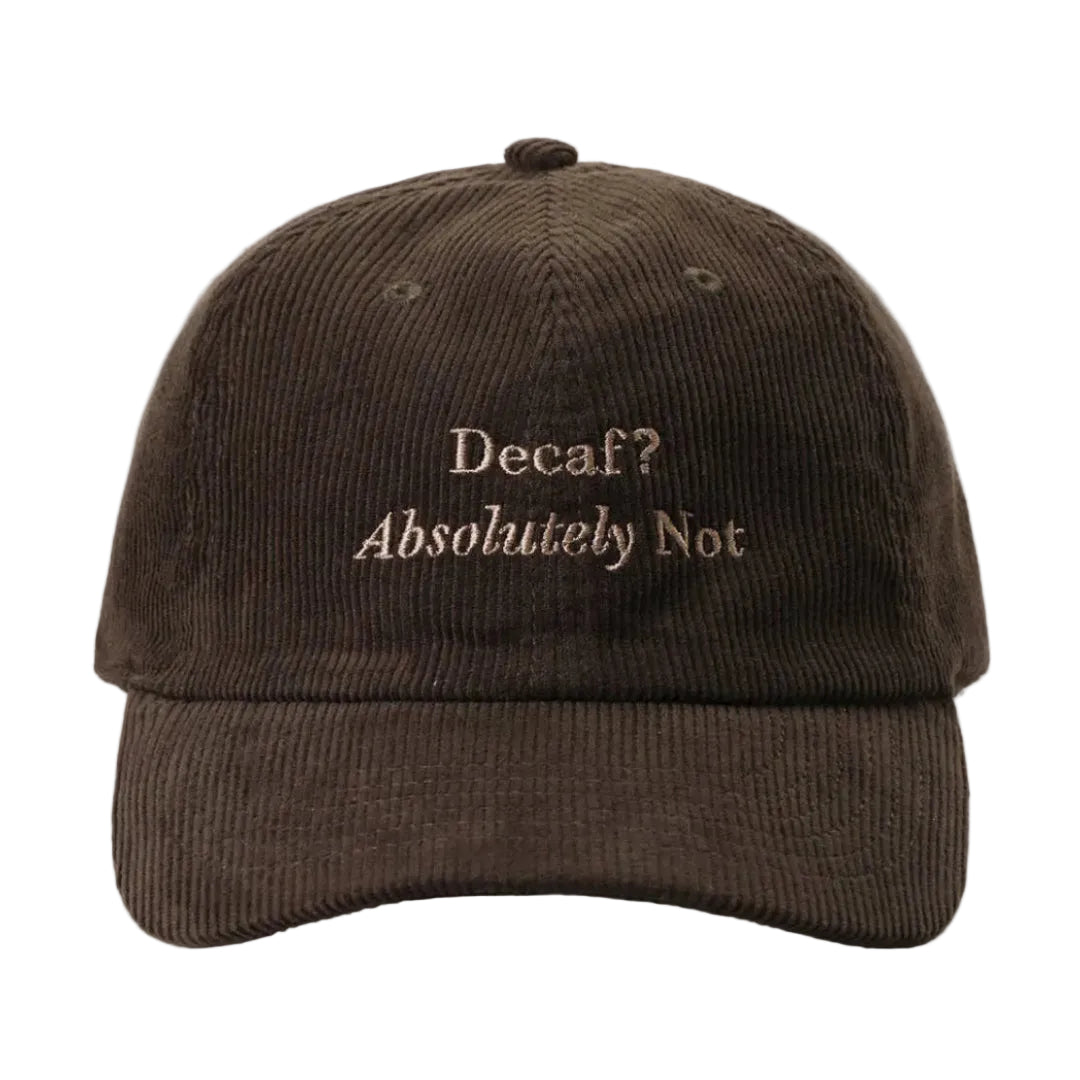 Baseballcap Decaf Absolutely Not | dunkel olive