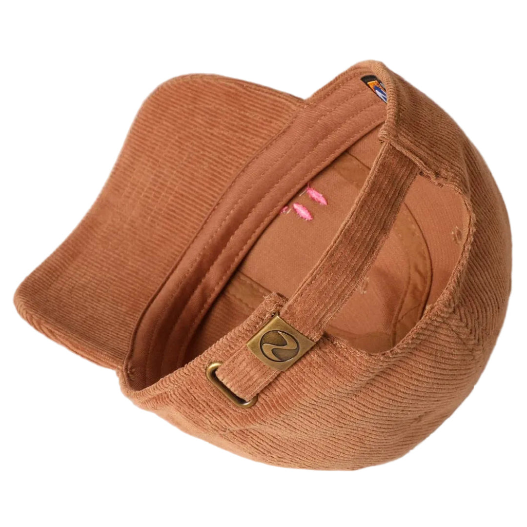 Baseballcap mini Smiley | mokka cord