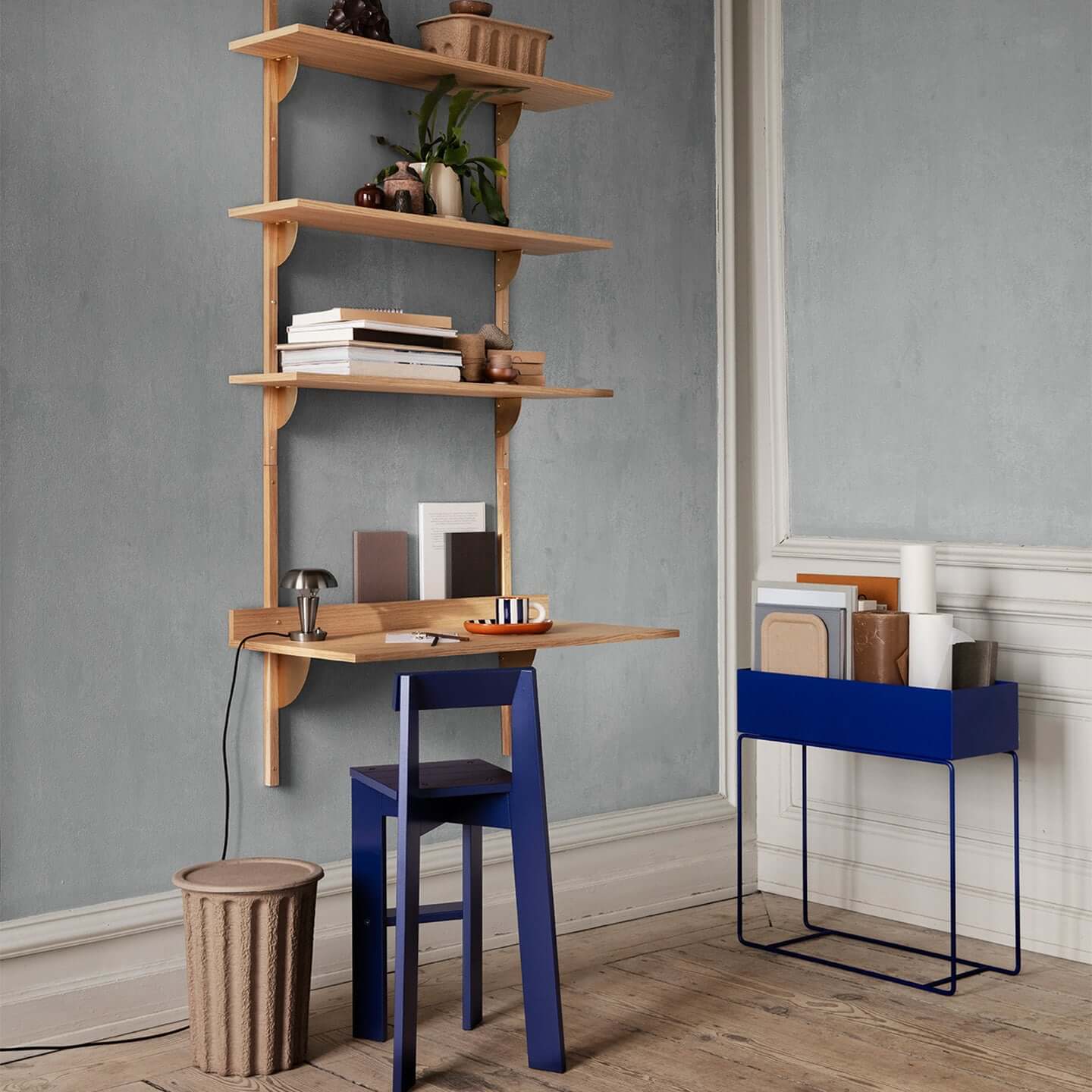 Boîte à plantes classique | bleu vif