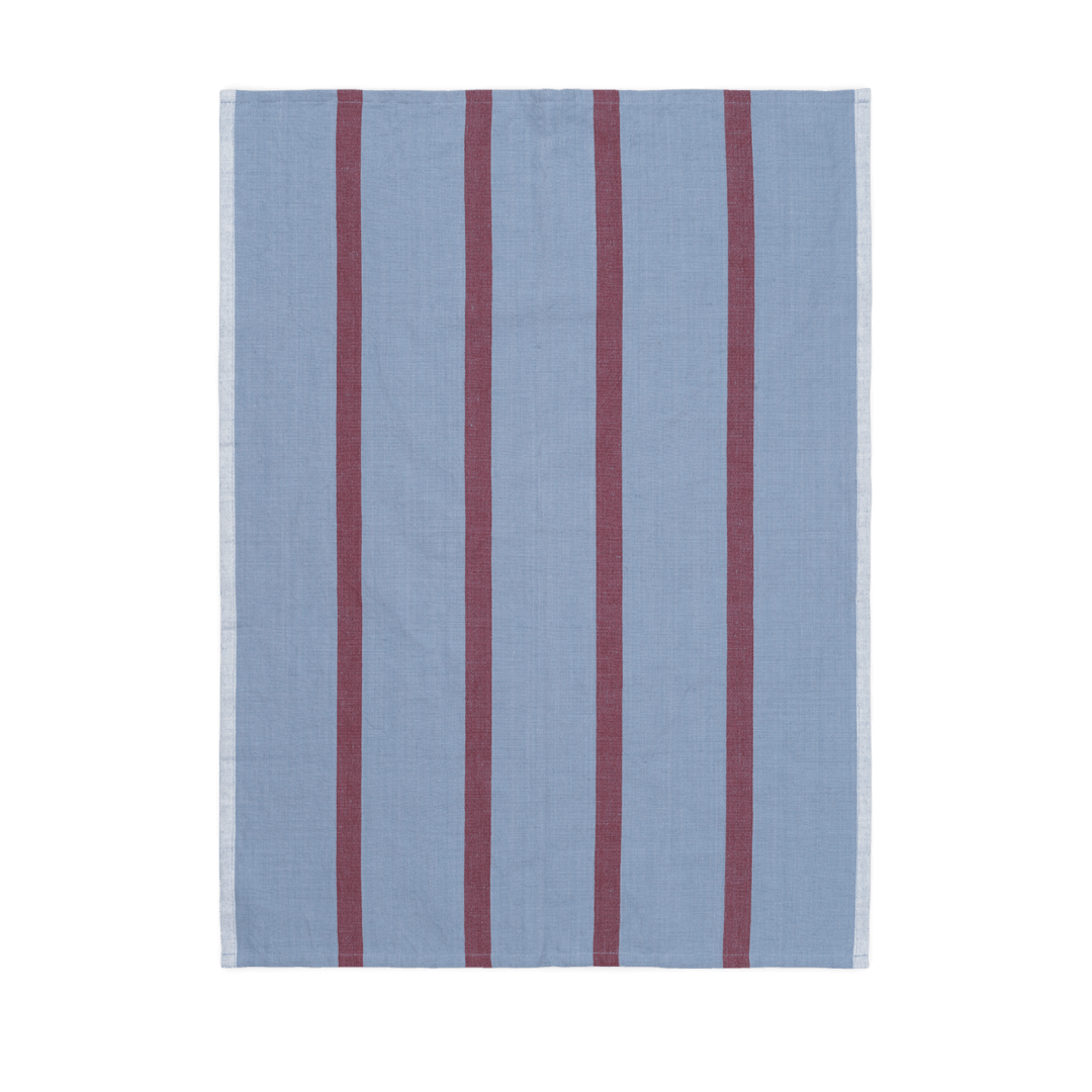 Hale Tea Towel | blue-wine red