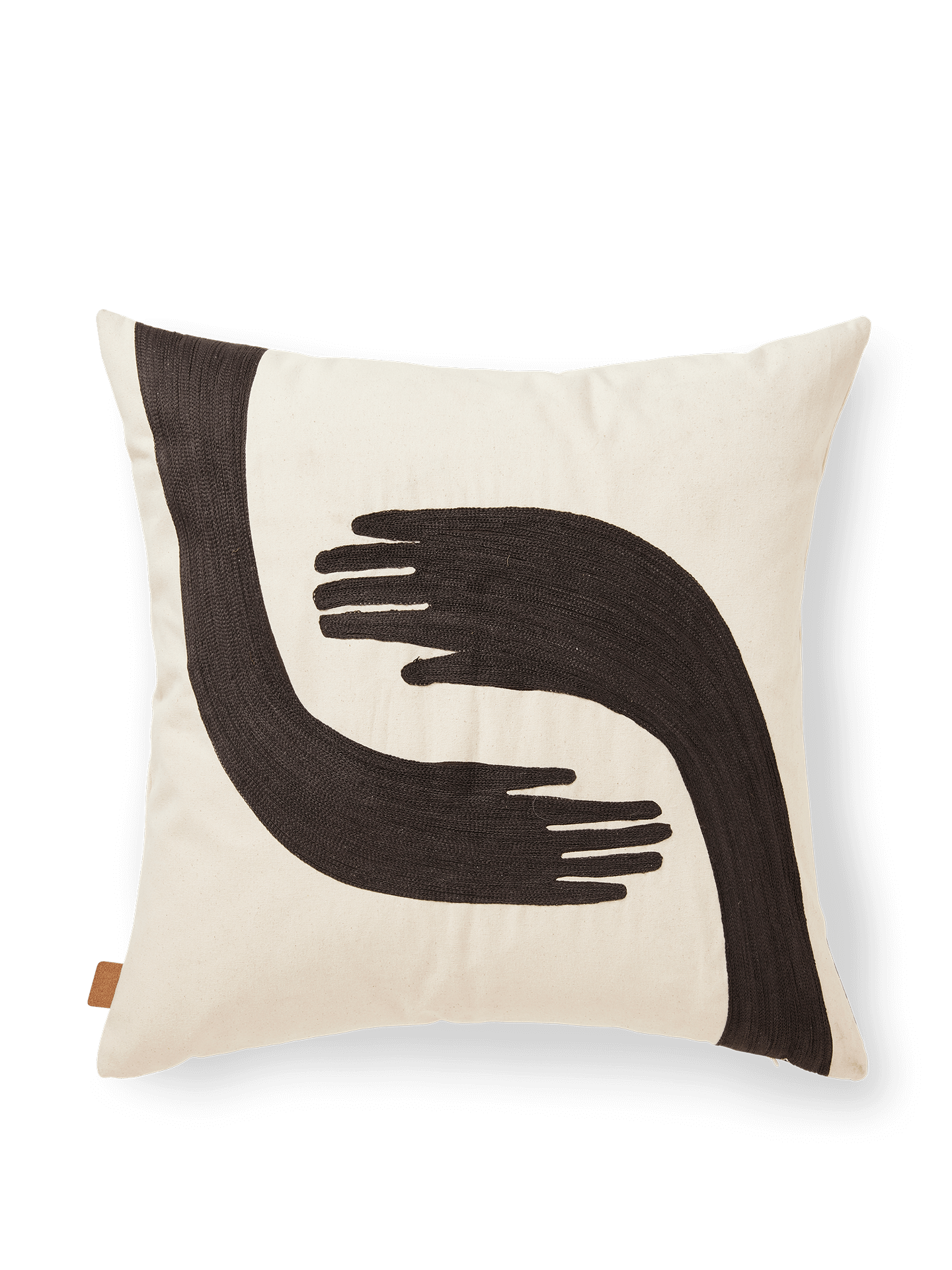 Coussin brodé « Pose » (50x50)
