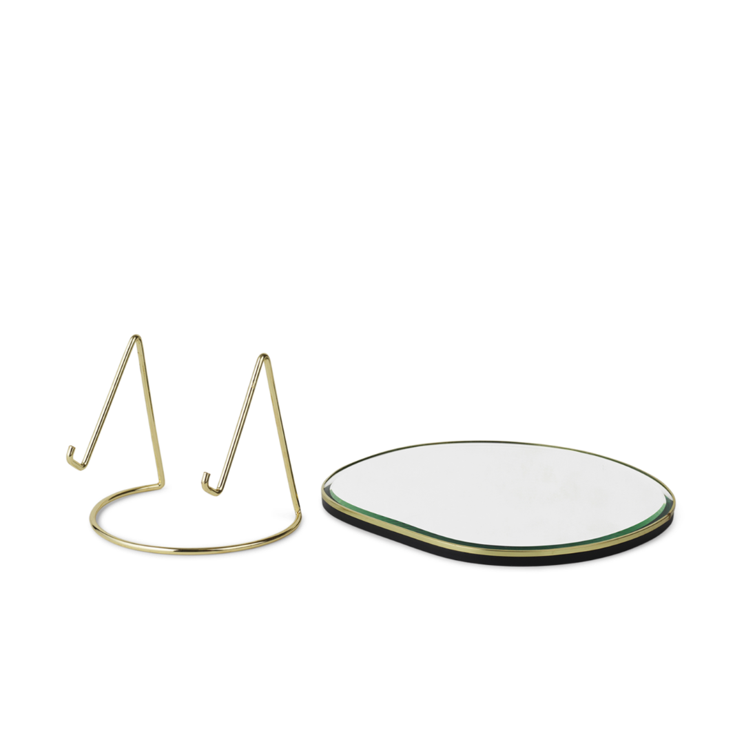 Table mirror POND brass