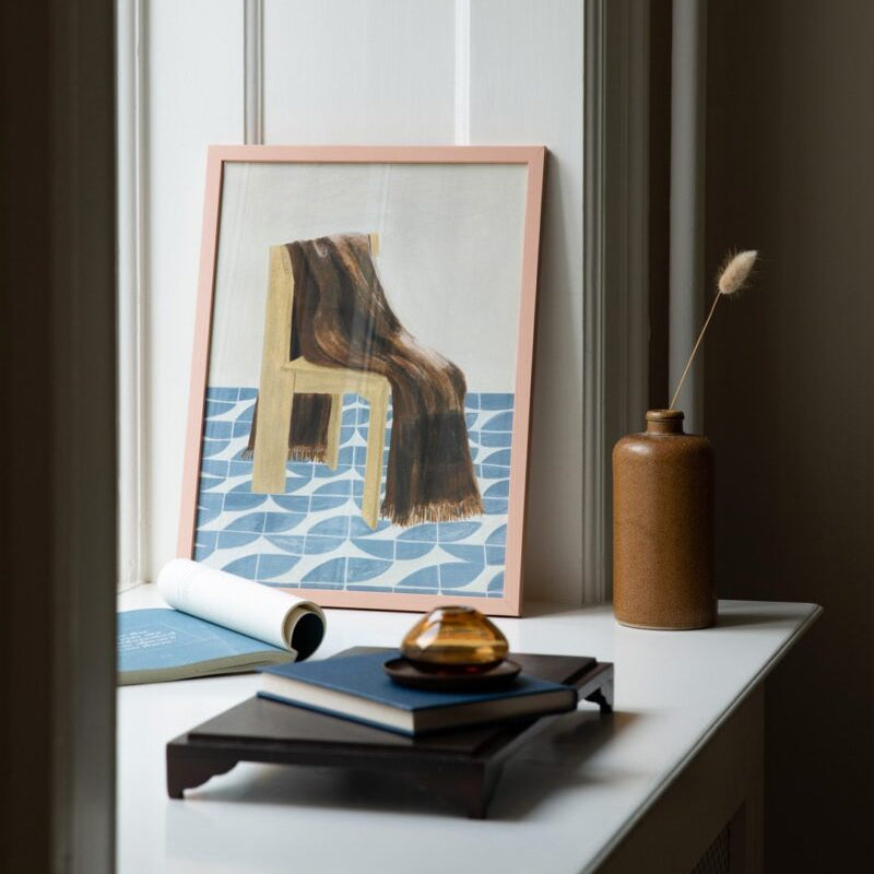 Cadre photo (verre) 50x70cm | rose