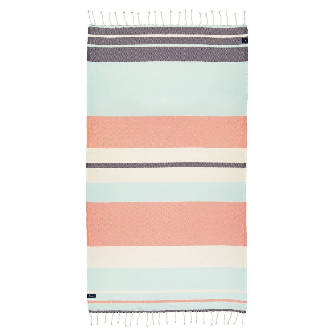 Beach Towel Papua | mint & coral