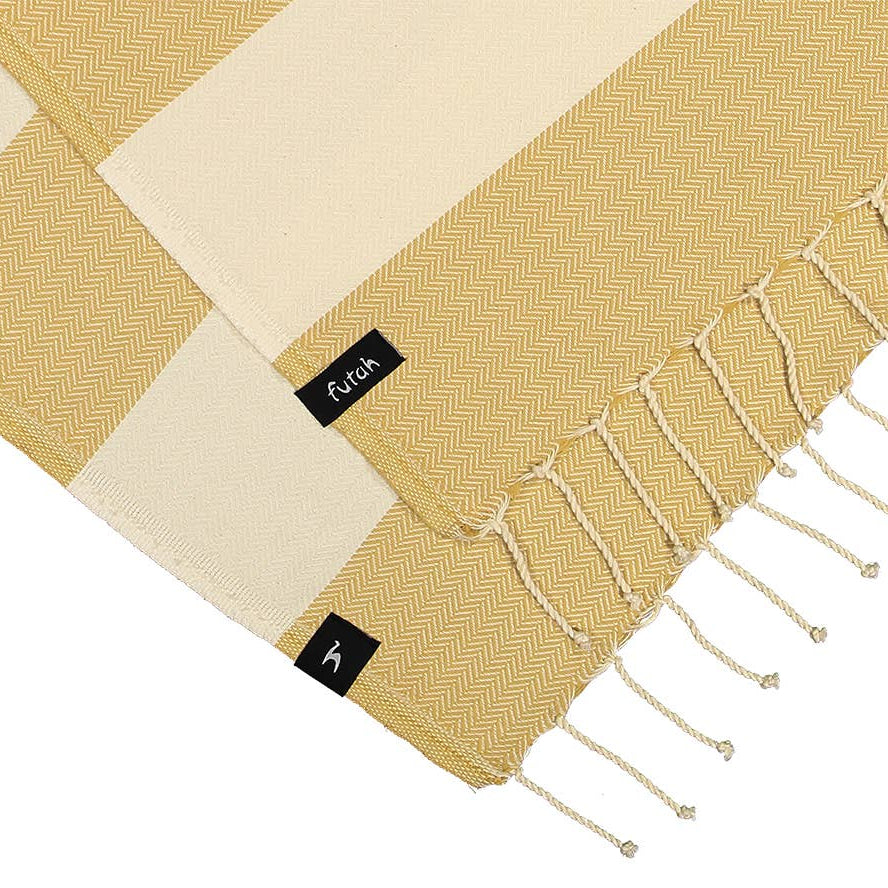 Drap de plage XL Bedu | crème & moka