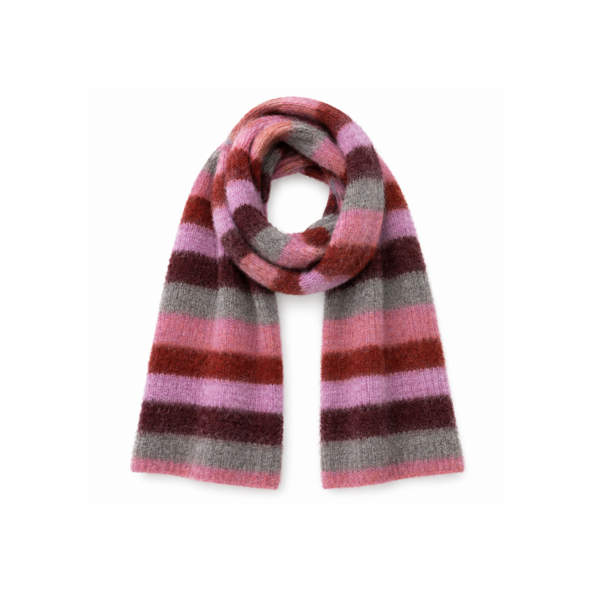 Schal Stripes | burgundy