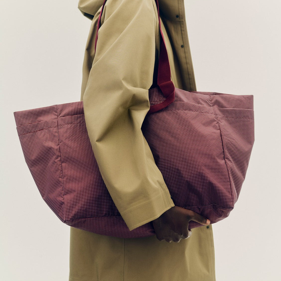 Sac Weekender Grid medium | bordeaux