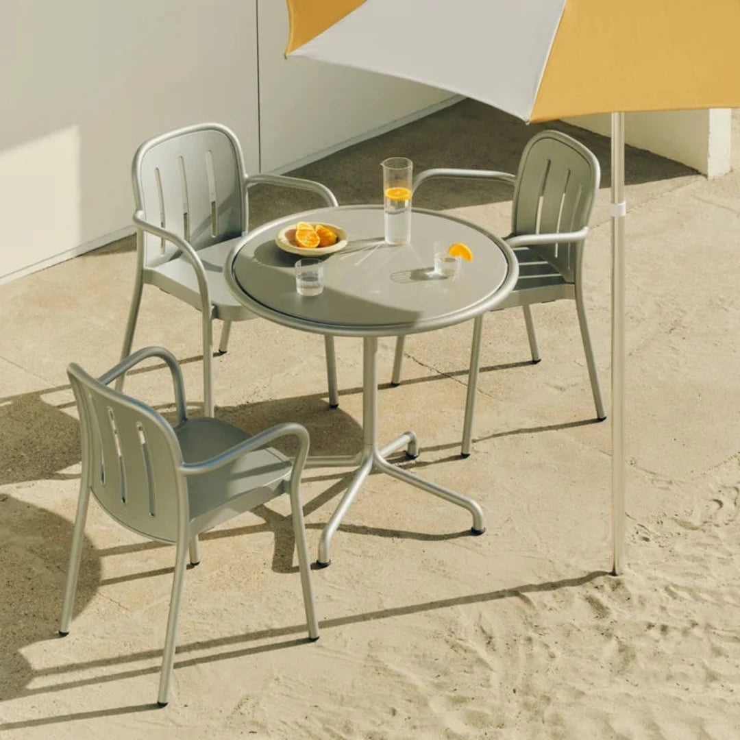 Outdoor Tisch Deville Ø 80cm| silver grey