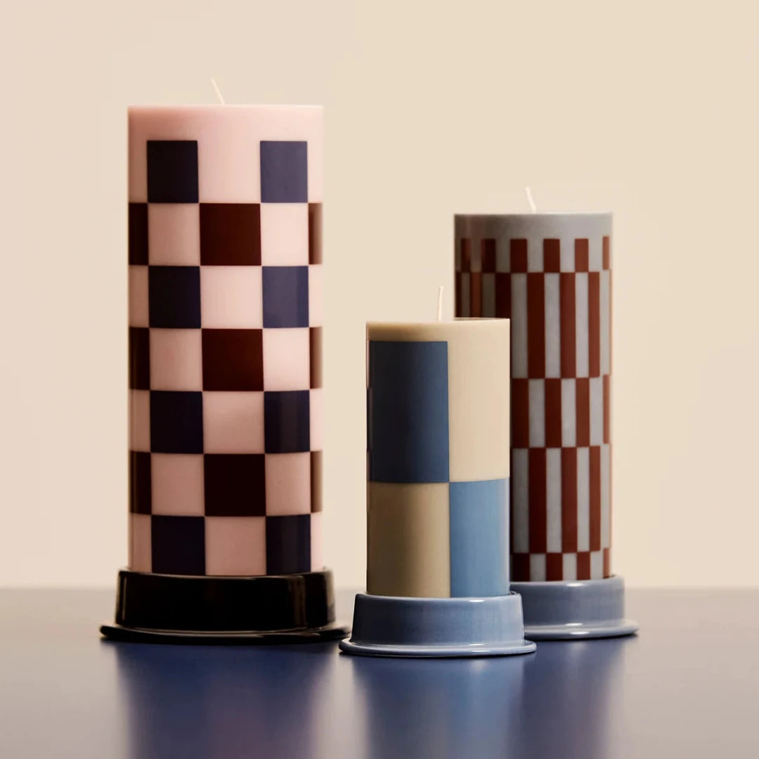 Pillar Candle Holder Ø 12.5cm | brown