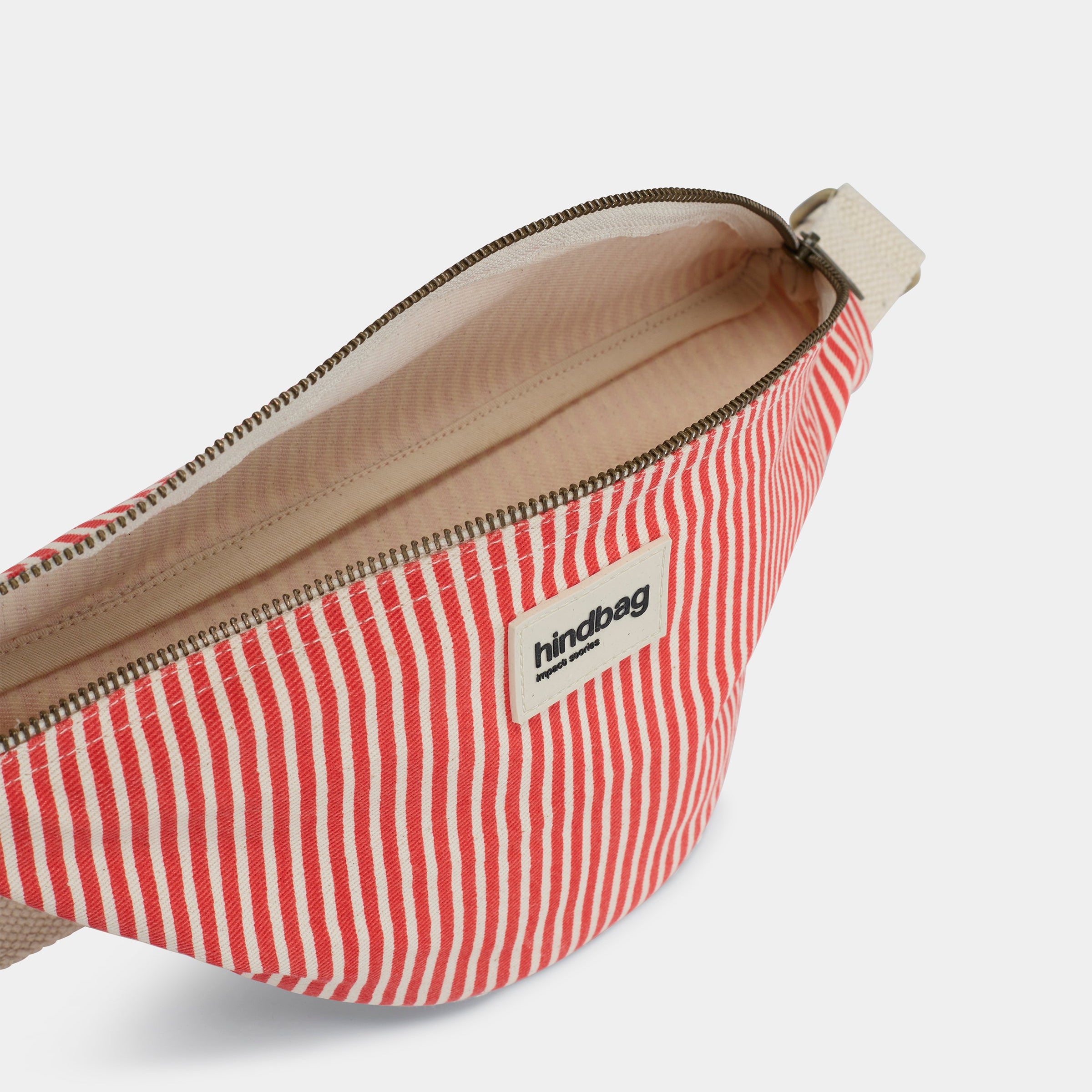 Sac banane Olivia rayé | rouge