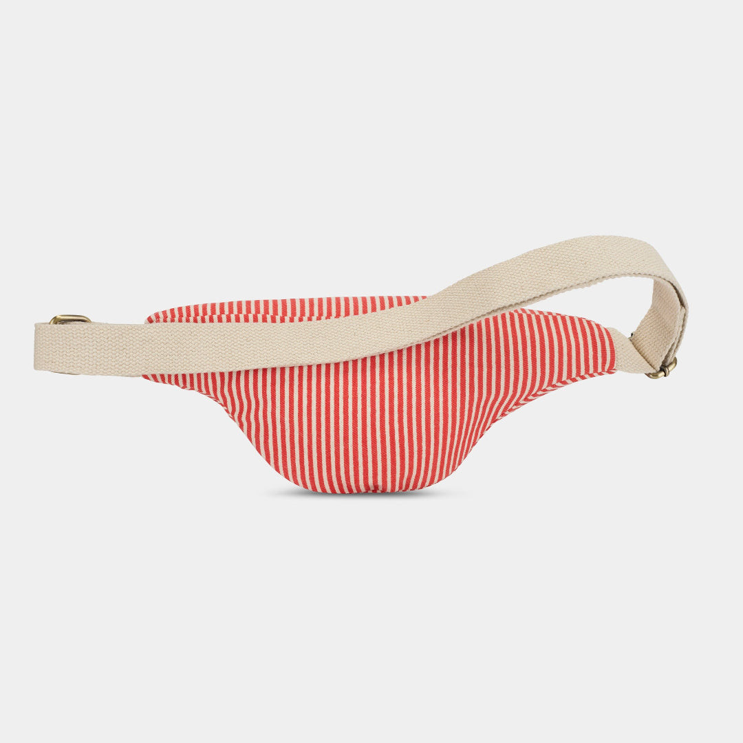 Sac banane Olivia rayé | rouge