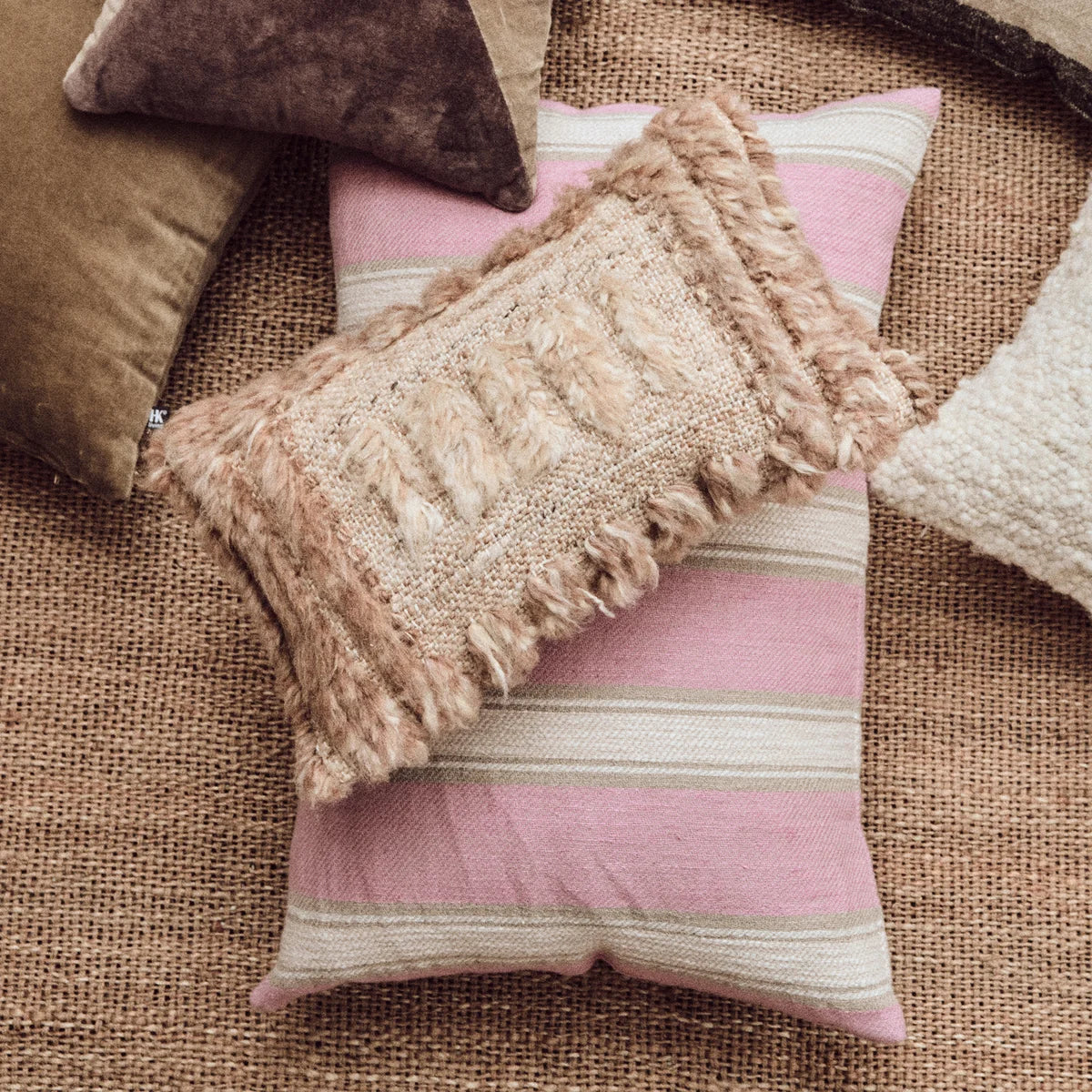 Coussin lin 40x60cm | blush