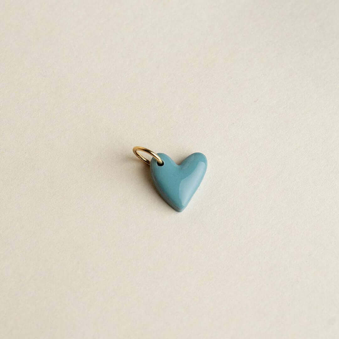 Herzanhänger aus Polymer Clay