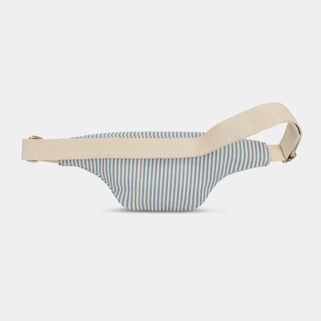 Sac banane Olivia rayé | bleu