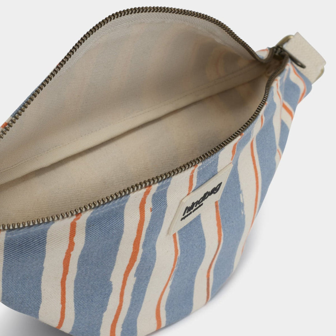 Fanny Pack Olivia striped | orange, blue, ecru