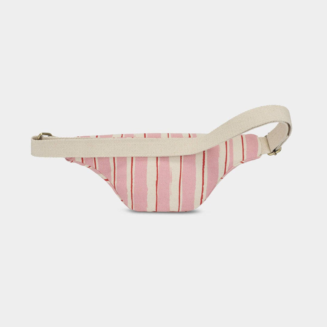 BumBag Olivia striped | pink, red, ecru