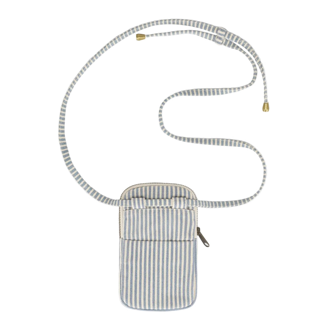 Cell Phone Pouch Bill Striped | blue