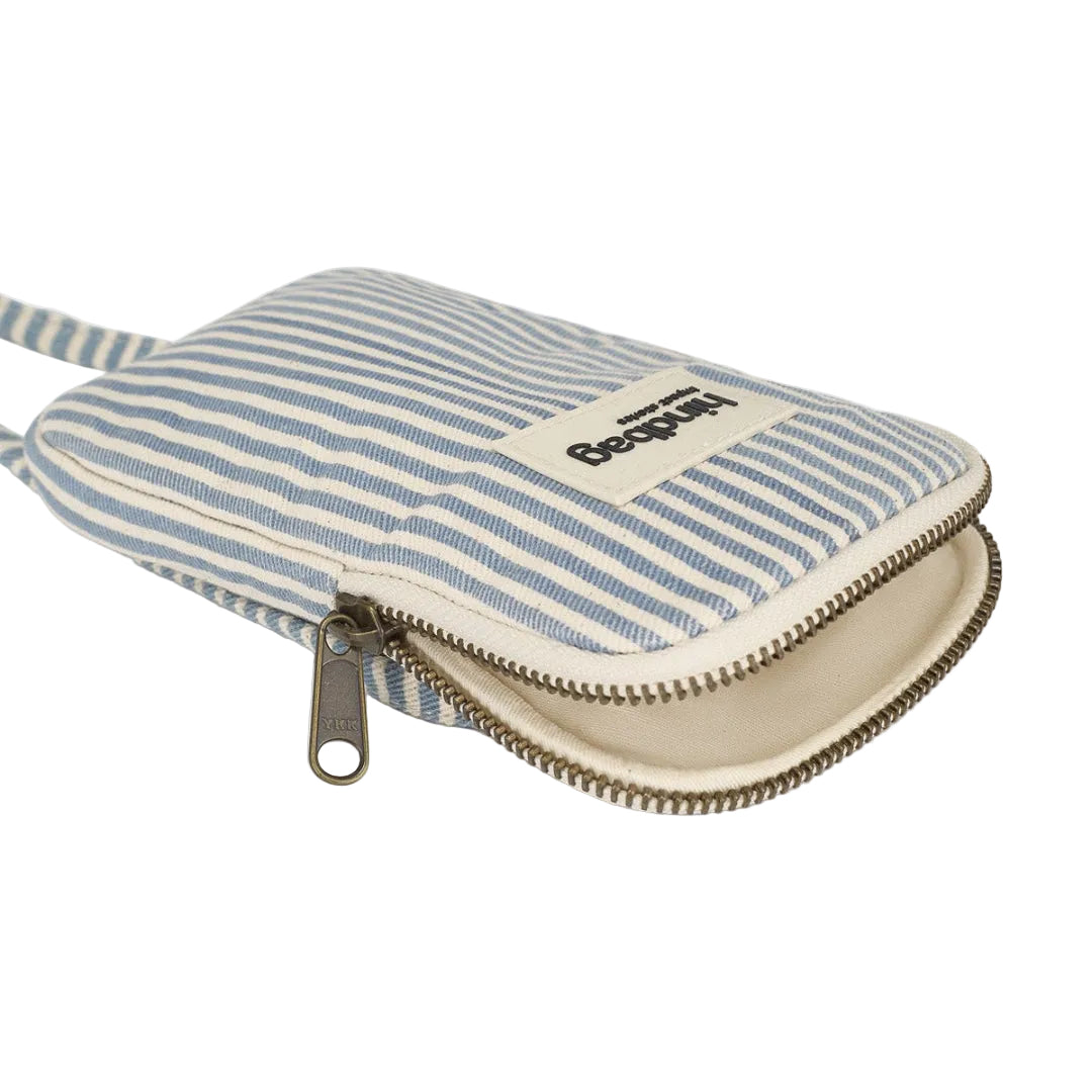 Cell Phone Pouch Bill Striped | blue