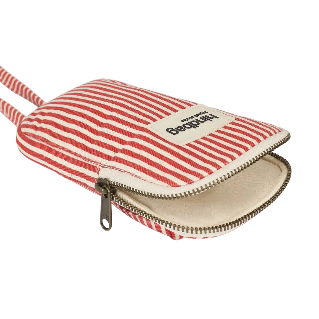 Handytasche Bill gestreift | rot