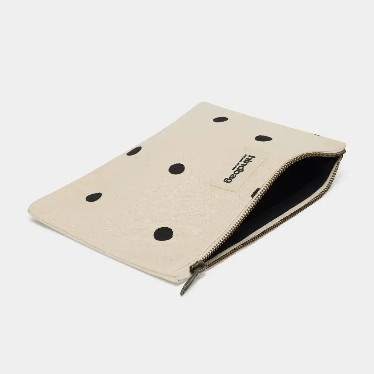 Ema Pouch | ecru polka dot