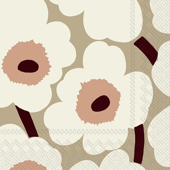 Serviettes 2 tailles | unikko crème