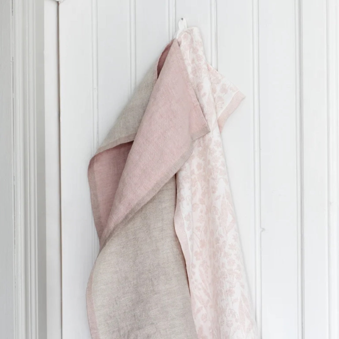 Tea towel duo | linen-rose
