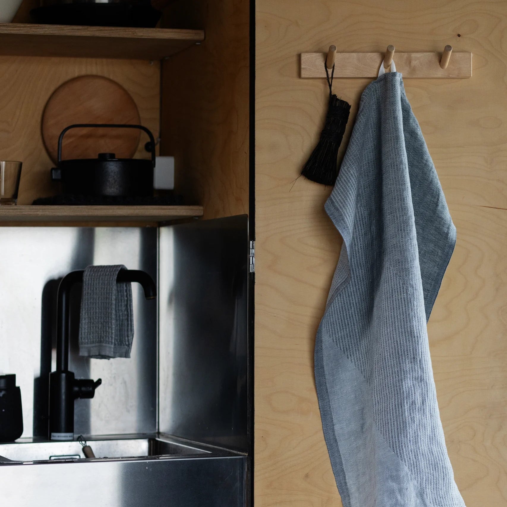 Dish towel Rinne | graphite-grey
