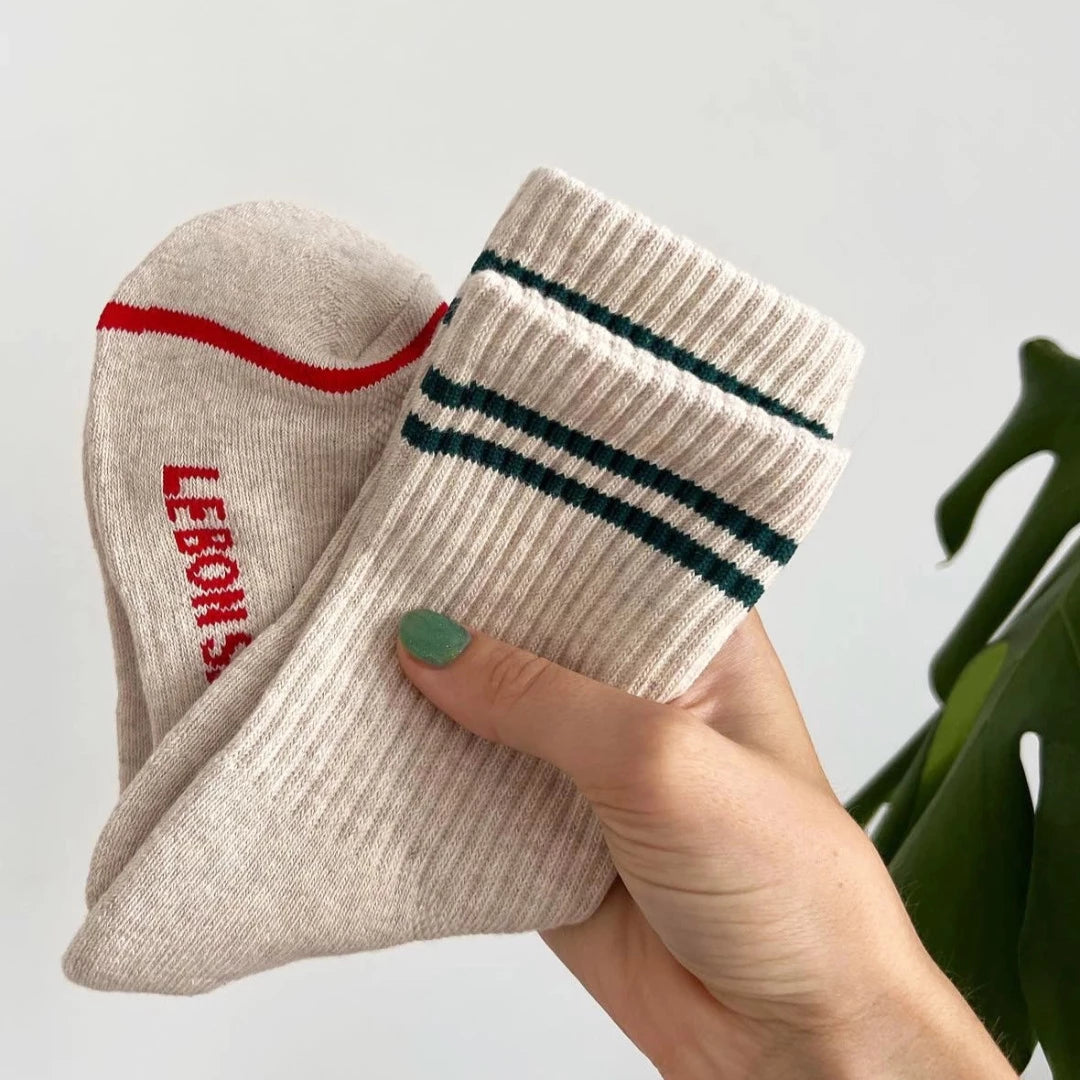 Chaussettes Boyfriend | mélange beige