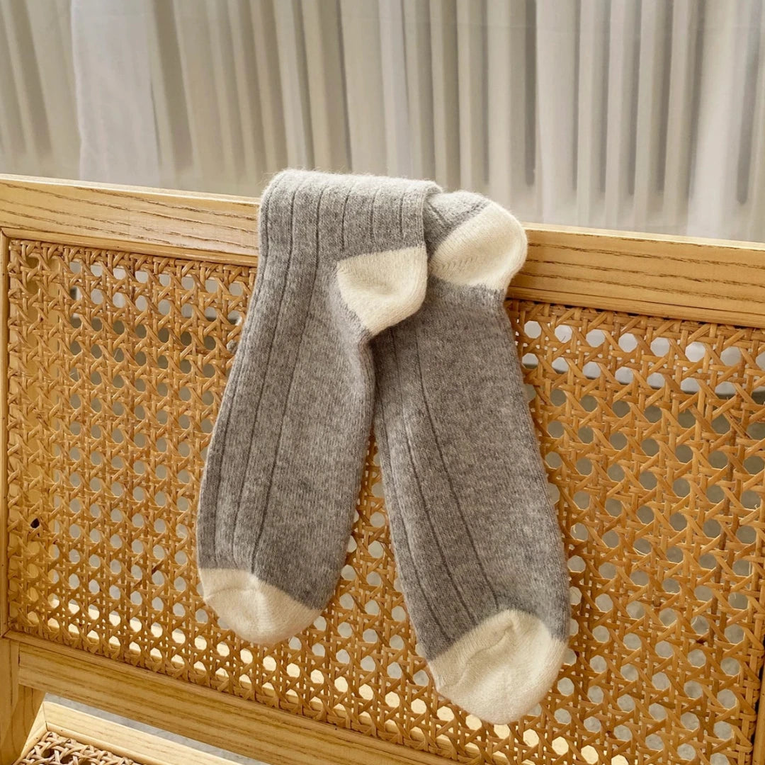 Chaussettes Classic Cachemire | gris chiné